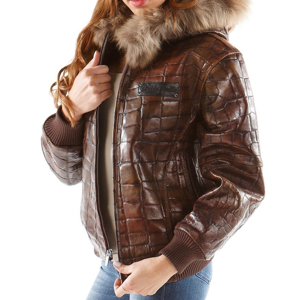 Pelle Pelle Leather Jacket with Fur Collar